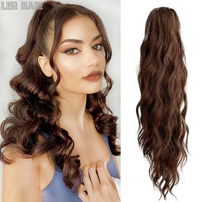 Synthetic Ponytail Extension Claw Wavy Clip In Hairpiece Ponytail Hair Extensions Long Pony Tail For Women