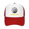 Custom BRP Can Am Logo Print Mesh Baseball Cap Summer Breathable Mesh Sun Hats Caps Unisex Outdoor Adjustable Casual Headwear