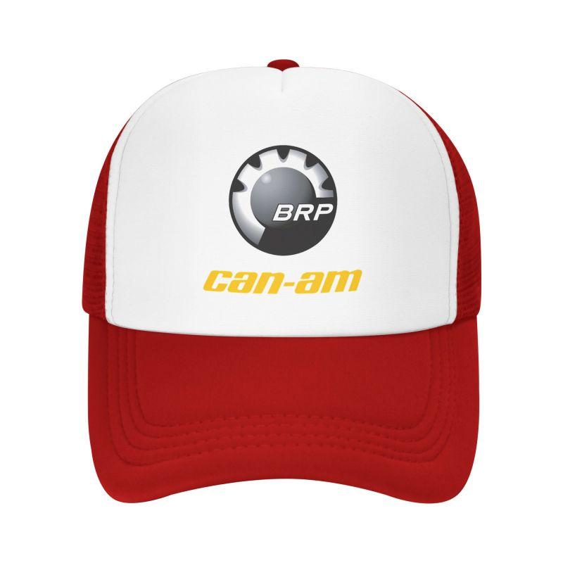 Custom BRP Can Am Logo Print Mesh Baseball Cap Summer Breathable Mesh Sun Hats Caps Unisex Outdoor Adjustable Casual Headwear