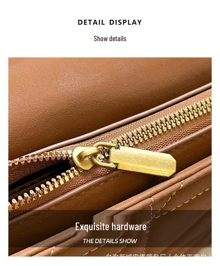 2025 Autumn/Winter Women's Colorblock Chain Bag - Versatile & Stylish Shoulder/Crossbody Handbag