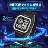 [COJR] Men's Digital Watch, 5 ATM Water Resistant, Multi-Function, Alarm, Stopwatch, Date, Day of the Week, LED Color Light, Popular, Simple,