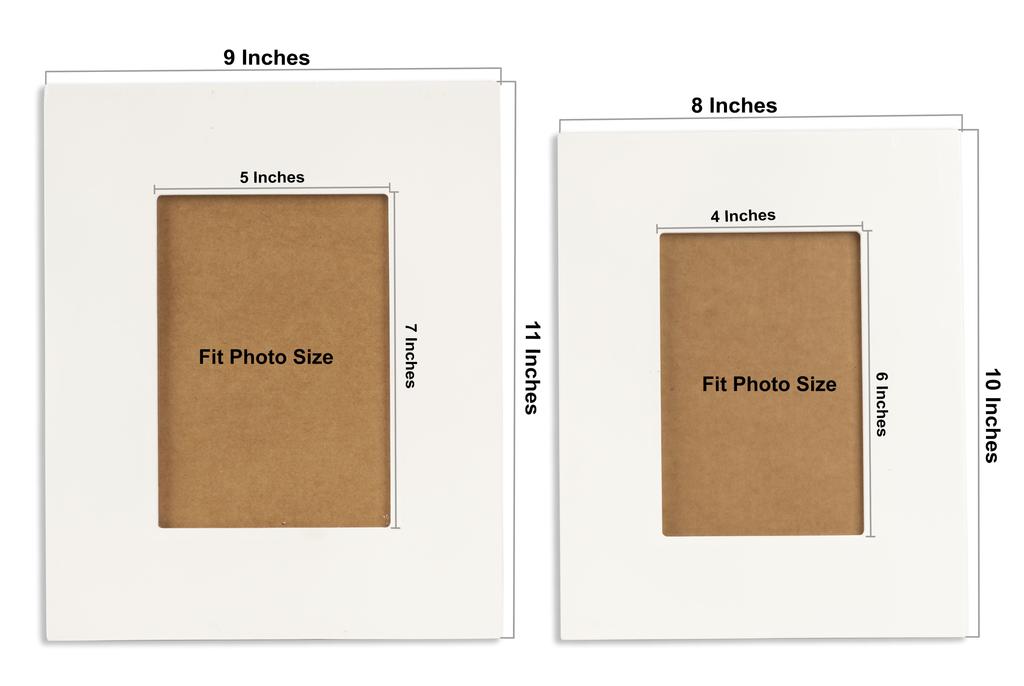 Darling Souvenir MADE WITH LOVE Personalized Wood Engraved Christmas Picture Frame, Table Top White Photo Frame (My First Christmas)