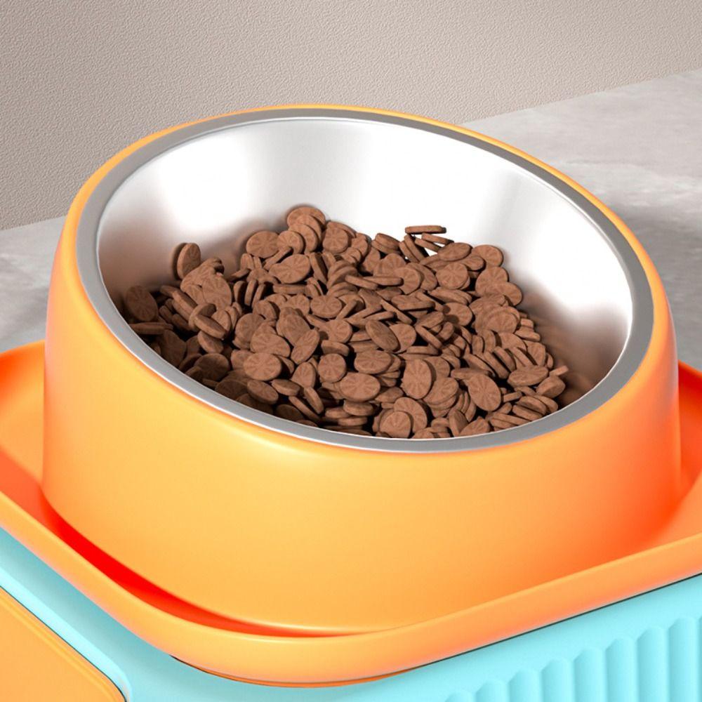 Anti-Ant Pet Food Bowl 15 Degrees Slope Pet Food Dispenser Bowls Pet Feeding Basin Dogs Cats