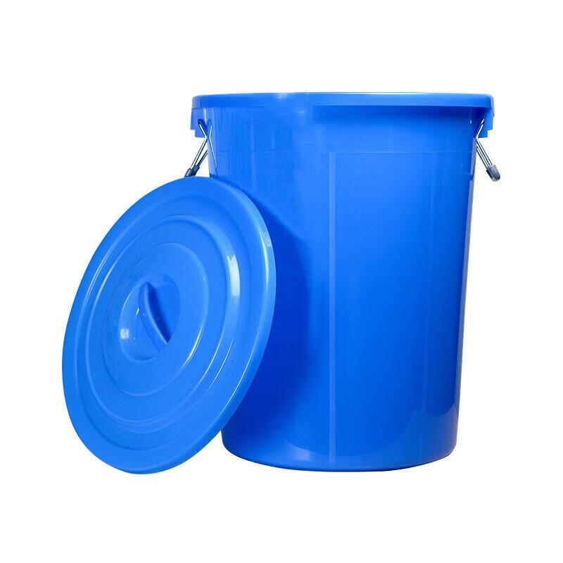 Shuangan Large Round Plastic Bucket with Lid