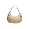 Coach Mara 34 Massivsilber Logo-Plakette Genarbtes Leder Hobo-Tasche Damenhandtaschen Khaki CH508-SVVFQ