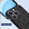 Wrist Strap Lanyard TPU Phone Case For iPhone 17 16 15 Pro Max 13 14 Pro Max 17e 16e 11 Pink Bow Print Soft Silicone Back Cover