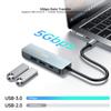 XUNDD XDDC-071 4 in 1 USB-C Hub Docking Station Type-C to PD/USB 3.0/USB 2.0/HD Multi-Port Adapter