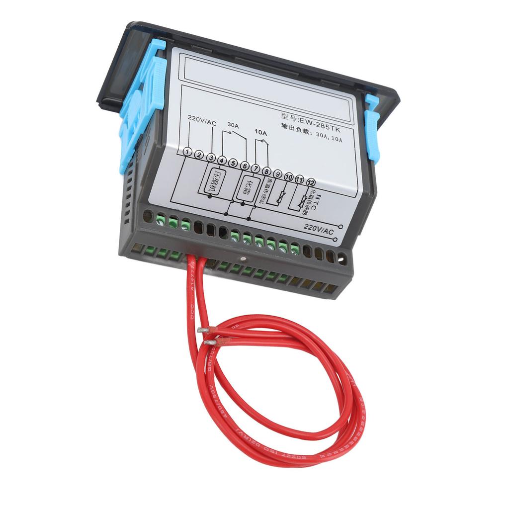 Touch Smart Thermostat Dual Display Digital Refrigeration Defrost Temperature Controller AC220V