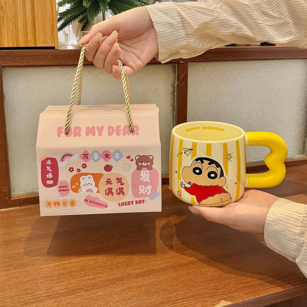 Joint Cup High-Value Ceramic Mug Household Large-Capacity Water Cup For Girls' Birthday Gifts