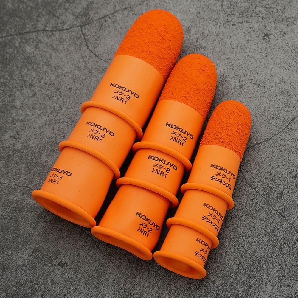 Multi-purpose Fingertips Protector Gloves Counting Orange Finger Cots  Sewing Handmade