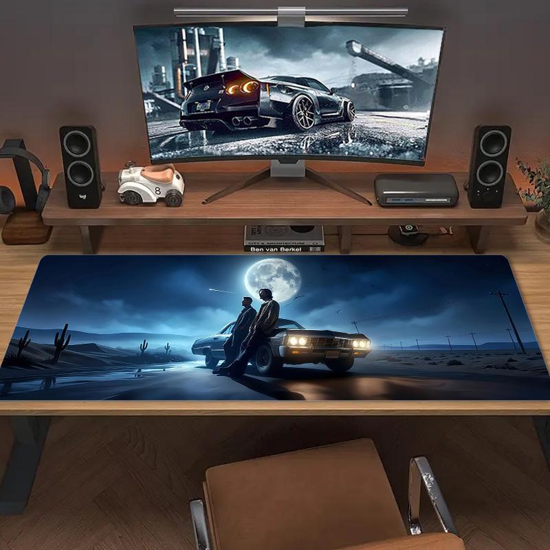 Damon Salvatore Color Mouse Pad Large Gaming Table Cushion Non-slip Laptop Tablet Big Mousepad XXL Mat Mini PC Playmat With Lock edge