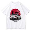 Divertente Maglietta Classica Initial D Girocollo Manica Corta Top Comodo 100% Cotone Estiva da Uomo Piccola Fresca Maglietta Tendenza Moda Maglietta