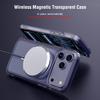 Us Warehouse Magnetic Case for Iphone 17 Pro Transparent TPU+PC Phone Protector Shell Support Wireless Charging Mag Back Cover