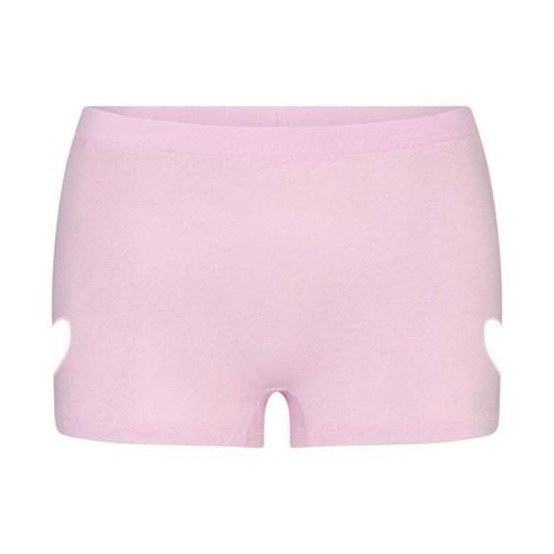 Skims Womens/Ladies Worn In Jersey Heart Cut-Out Mid Rise Shorts