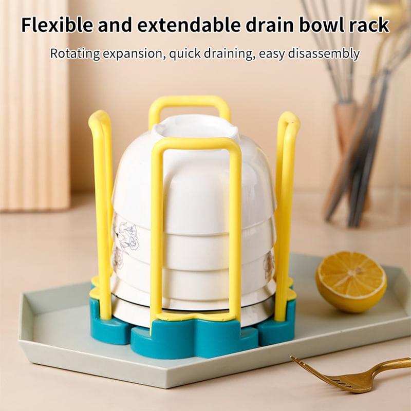 Versenkbare Desktop Schüssel Halter Küche Organizer Kunststoff Ablauf Wasser Tasse Regal Schrank Gerichte Lagerung Rack Platte Lagerung Werkzeug