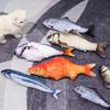 Realistic Chew  Mint Catnip Simulation Fish Shape Kitten Playing Pet Interactive Cat Play