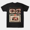 Abstract Face Design T Shirt Vintage Slightly Stylish Designer Clothes Streetwear Unisex Versatile Casual