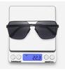 Men's Polarized Aviator Sunglasses - Anti-UV, High Definition, Double Bridge Design for Fashionable Driving