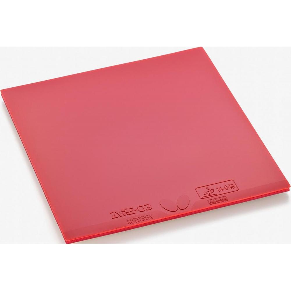 Butterfly Table Tennis Rubber Ziya 03 High Tension Red 06140