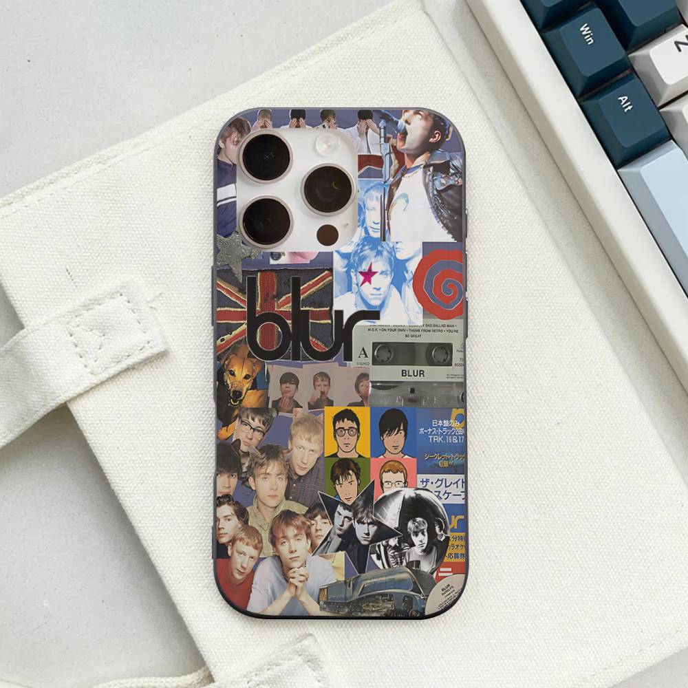 Rock Band B-Blur Corrugated Stripe Phone Case For IPhone 17 16 15 14 13 12 11 Pro Max Plus Pro Shockproof Cover