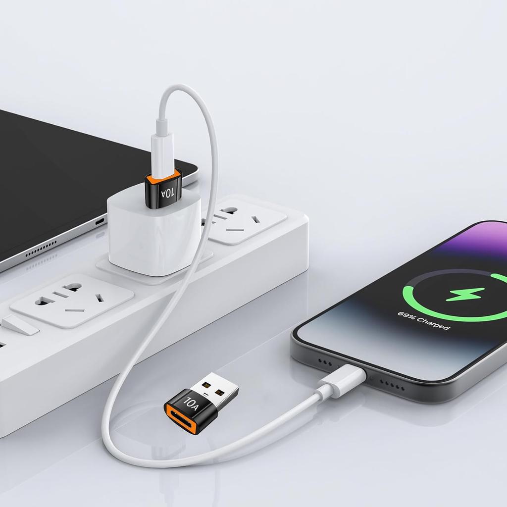 Small USB A To USB C Charging Adapters USB To USB C Adapter, Easy Connecting for Cameras and Headphones Accessory