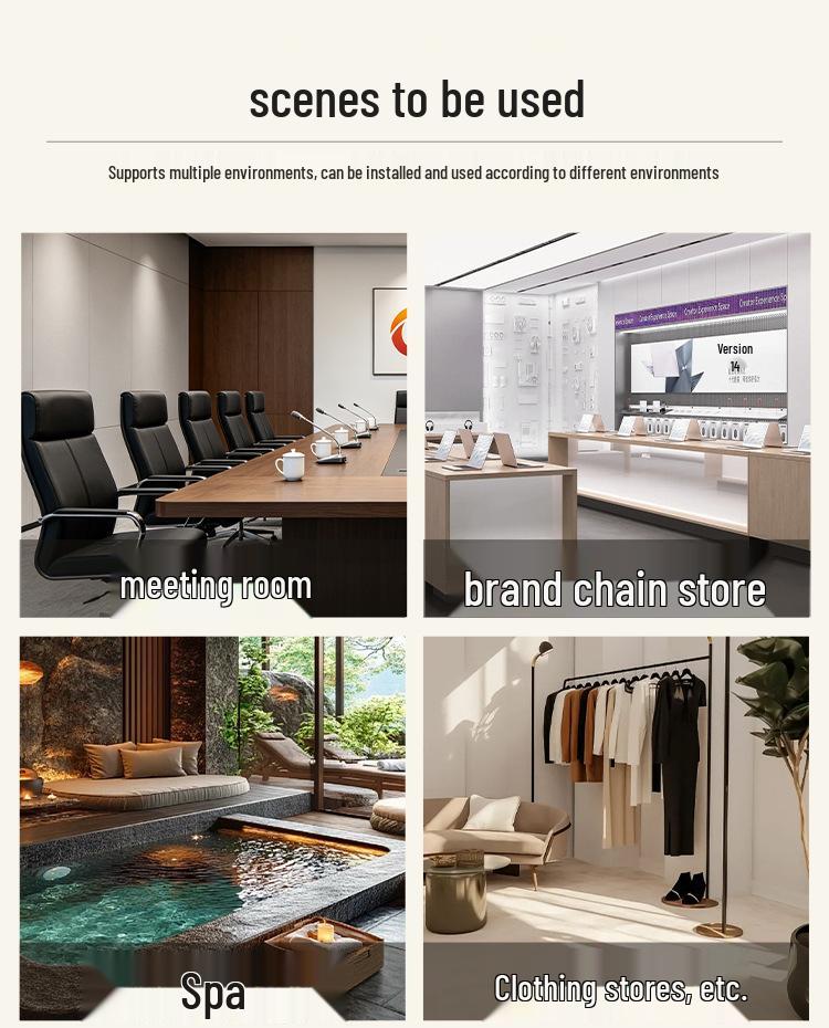 Smart App-Controlled Commercial Aroma Diffuser - Large Mist, Bluetooth, 500m³ Coverage