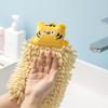 Chenille Hanging Hand Towel Cute Stuffed Cartoon Animal Washcloth Absorbent Thick Kitchen Bathroom Microfiber Wipe Cloth