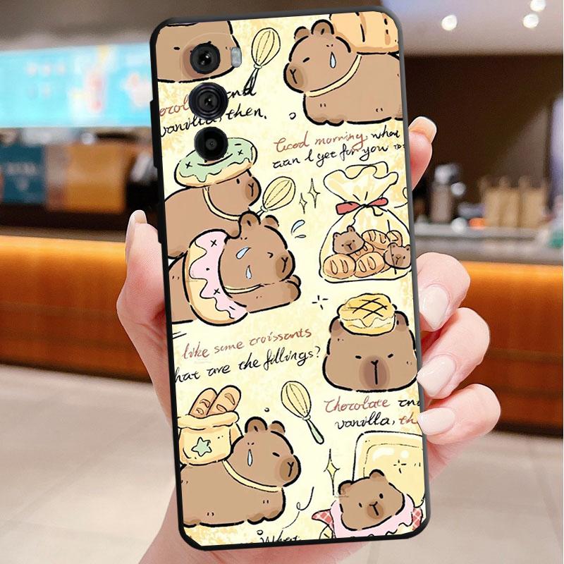 Capybara Phone case For Motorola Edge 50 40 Pro 50 40 30 Ultra Neo Fusion Moto G Play G Stylus G Power G 5G