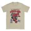 Homem-aranha Spiderman Filme Quadrinhos Retrô Camisetas para Homens Mulheres Camisetas Criativas Gola Redonda Camiseta de Algodão Presente de Aniversário Tops