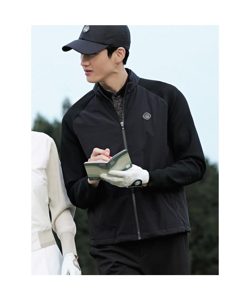Beanpole Golf [B_Under] Men'S Knit Padded Hybrid Jumper - Black