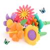 Flower Garden Building Toys Set Educational Activity Preschool Toddler Creativity Stacking Block Games For Children Gifts Idea