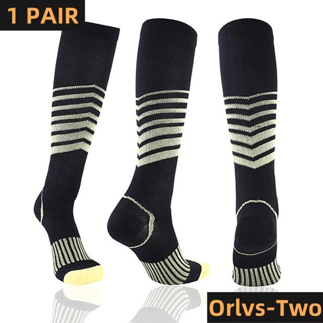 Men Running Compression Socks Stockings 20-30mmhg Sports Socks for Marathon Cycling Football Breathable Adult Sports Socks YS023