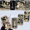NH48 Witch Divination Tarot Moon Phone Case for OPPO A40 A60 A80 A15 A16 A16K A12 A17 A17K A54 A54S A53 A53S A55 A56 A57 A98 F23