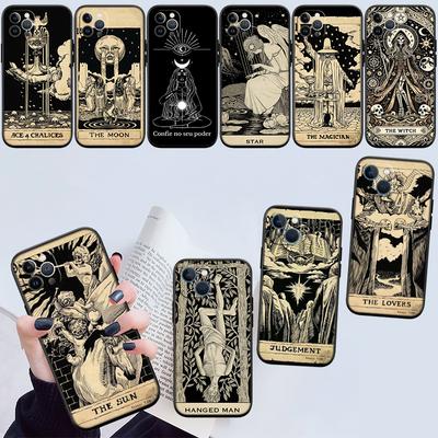 NH48 Witch Divination Tarot Moon New High-End Shell Phone Case for Redmi Note 10 11 12 Pro Max 10S 10C 10T 11A 11S 12S 12C