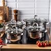 8-piece Steel Pot Set. 2.1/2.9/3.9/6.6L KLAUSBERG KB-7694