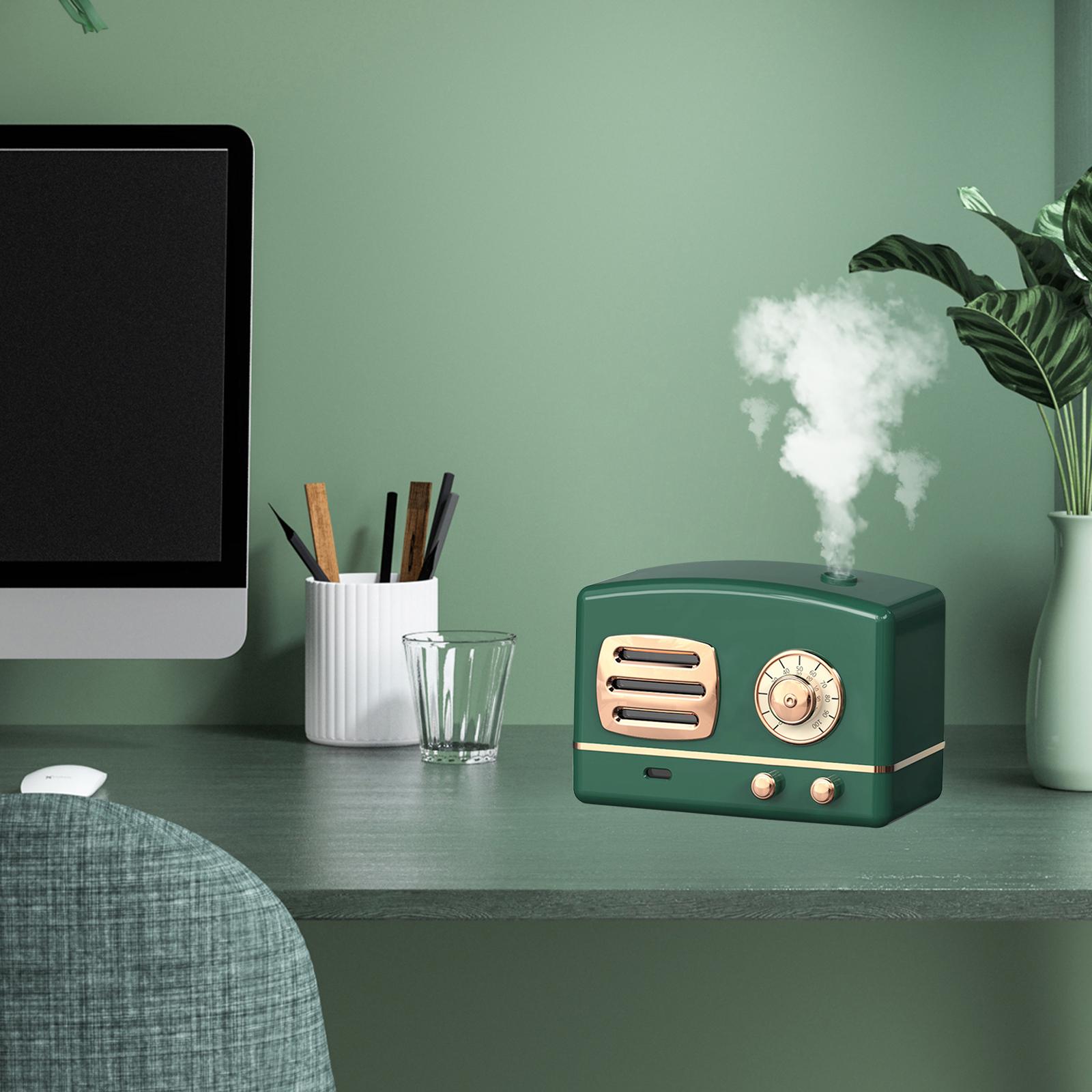 

Мини увлажнитель воздуха эфирное масло диффузор винтажный бесшумный для офиса спа дома автомобиля зелёный