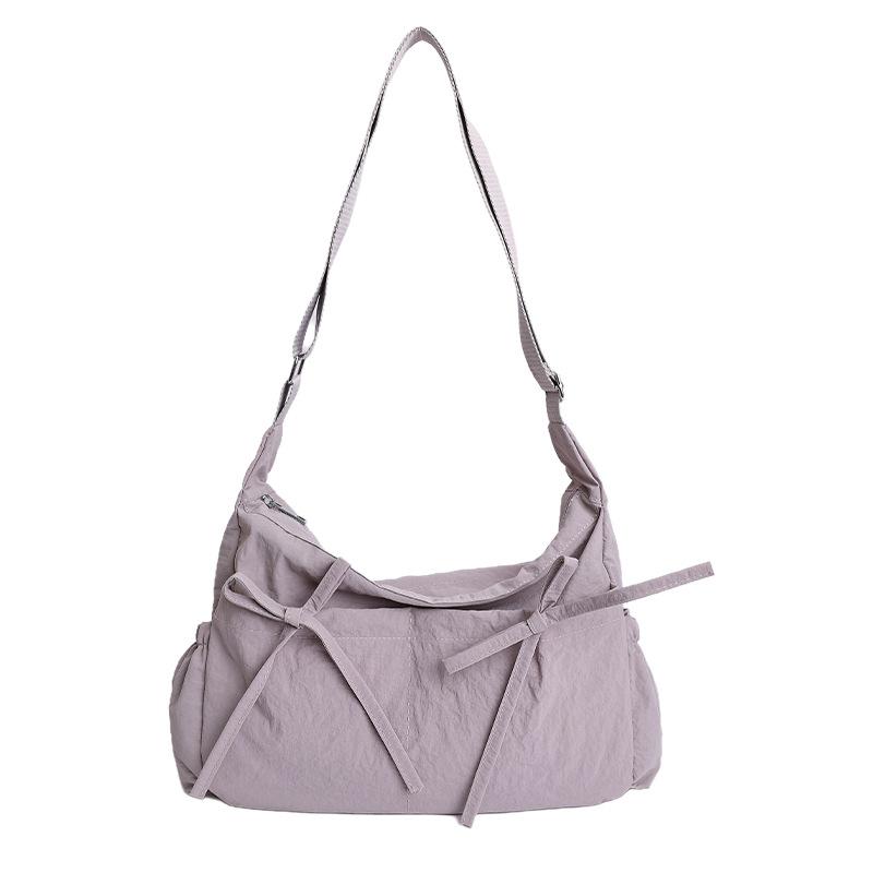 2026 New College Student Lazy Pleated Bag Large Capacity Cloud Bag Ins Style Crossbody Shoulder Bag Tote for Women