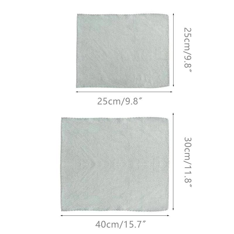 6PCS Microfiber Dish Cleaning Cloth, Super Absorbent Anti-grease Wiping Rag for Kitchen Window Glass Household Cleaning Towel
