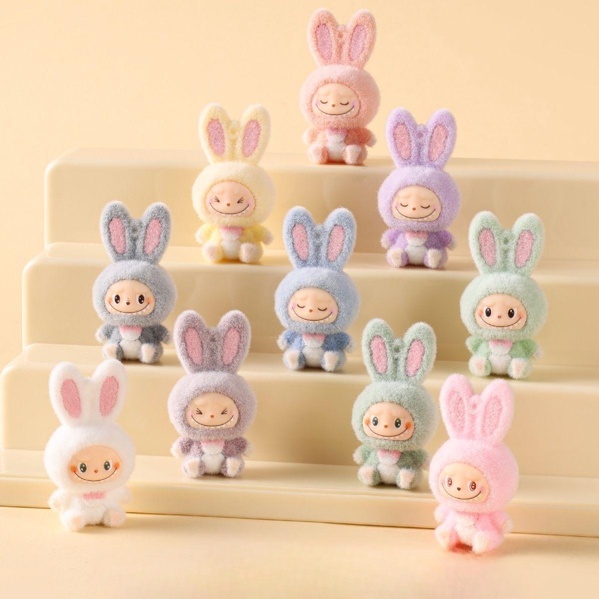 

Плюшевый кролик милое украшение для машины плюшевый A set of 10 pieces