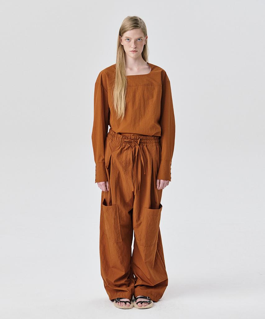 WNDERKAMMER String Tunnel Pants_Brick