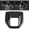 Tbest Stelvio,Gear Shift Head Gear Shift Accessories Carbon Fiber Abs Gear Shift Box Panel Cover Trim for Giulia 2017-2018