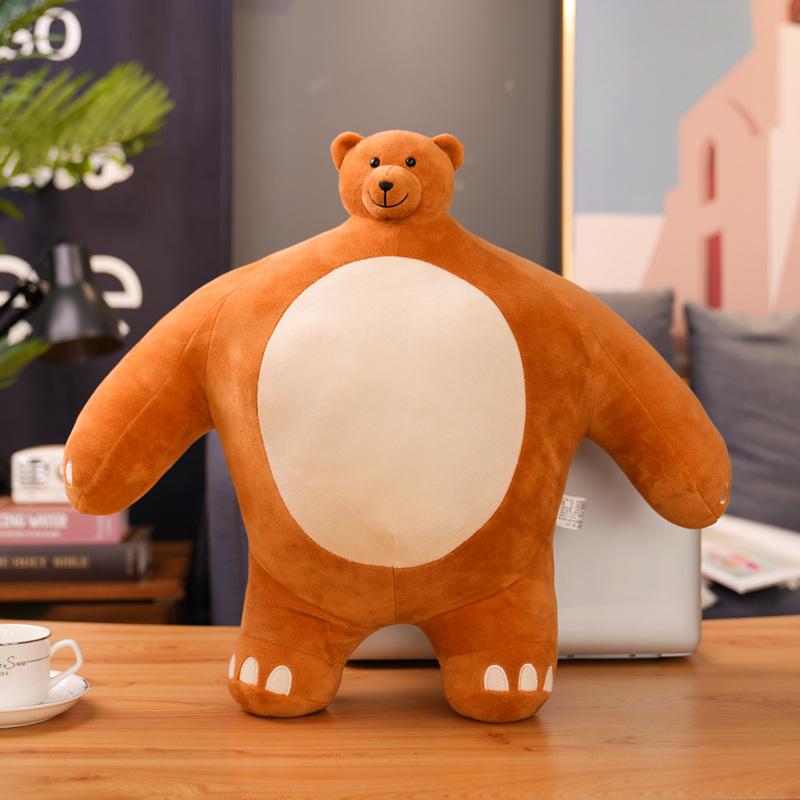 

24/47cm Tiny Head Cartoon Bear Sloth Fox Panda Elephant Dolls Lovely Animal Plush Pillow Stuffed Gentle Toy great for daily use 24cm