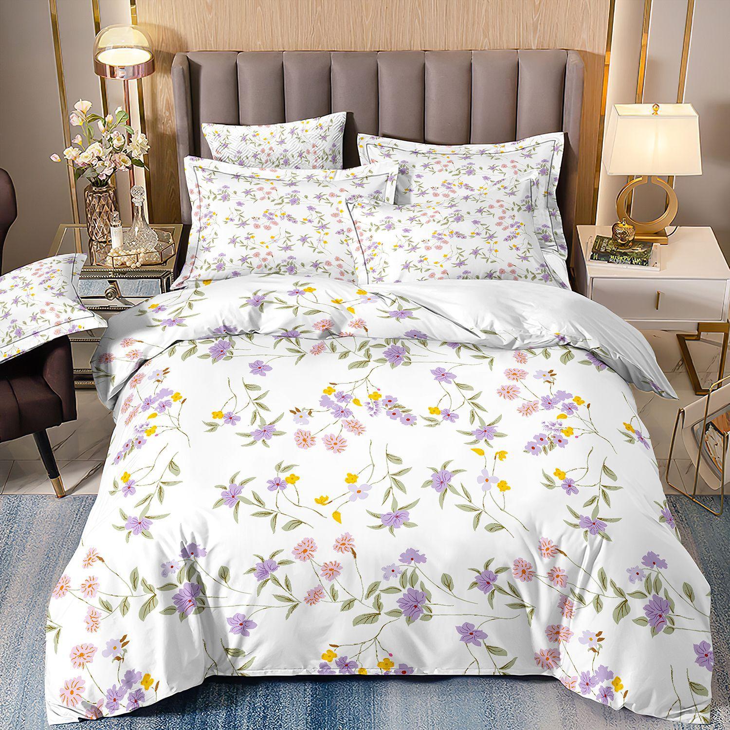 

Bedding 3D Plant Broken Flower Butterfly Printing Quilt Set Three-Piece Set Can Be Customized cover 70 * 133 and 50 * 75 * 1