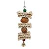 Bird Toys Chewing Toy Parrot Cage Bite Toys Corn Husks Color Wood Beads Entertainment Toys for Small and Medium Parrots Birds