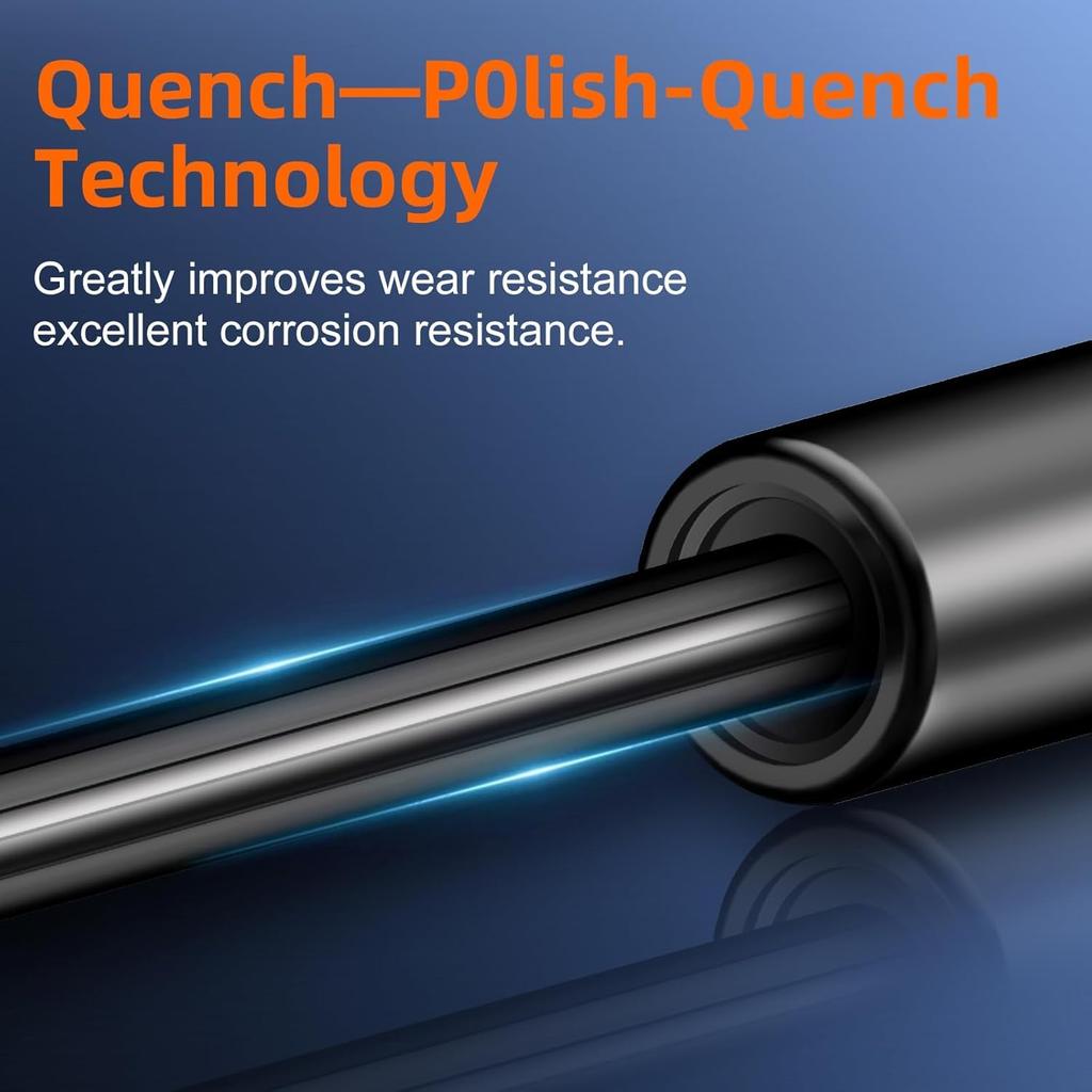 Qty(2) 10229-25 SL1-20-1 10In 25Lb/111N Universal Gas Shock Strut Lift Support With Eyelet Hole End For Delta Truck Bed Tool Box Tractor Seat RVs