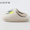 Thick-Soled Cotton Slippers for Men and Women, Non-slip Shoes, Comfortable, Home, Cactus, Warm, Couple, Winter, New Style