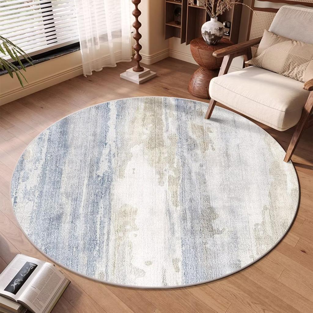 Ig Styl Abstraktní Abstraktní Kulatý Koberec do Obývacího Pokojem Omyvatelný Dekorativní Koberec do Ložnice Protiskluzová Podložka pod Židli Koberec do Předsíně Tapis