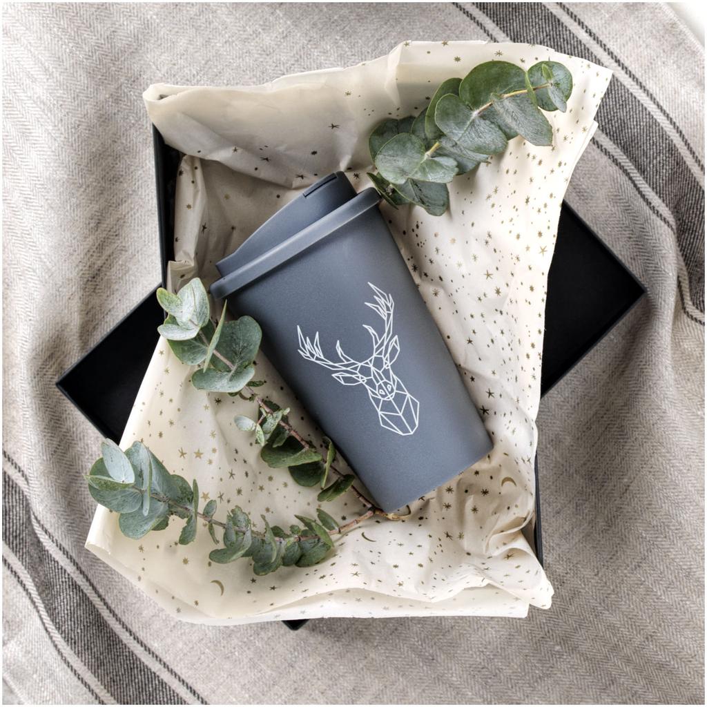 Americano 350 Ml Tumbler with Spill-proof Lid Solid Black