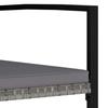 VidaXL Chaises de salle à manger de jardin 4 pcs Résine tressée Gris