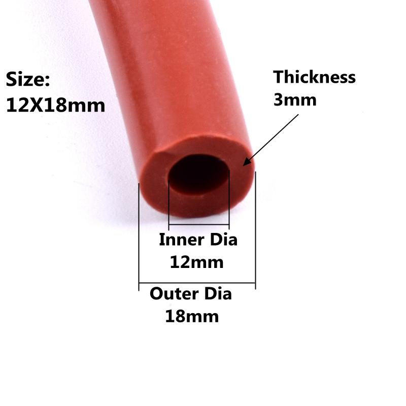 1M Rosso ID 12/14/15/16/19/20/25/28/30/32/38 mm Auto Tubo Flessibile in Silicone per Aspirazione Auto Linea Racing Tubo Tubo Car-styling